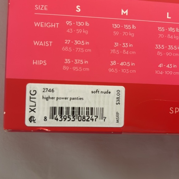Spanx Higher Power Panties - high-waisted shaper brief- size XL- color soft nude - Picture 3 of 8